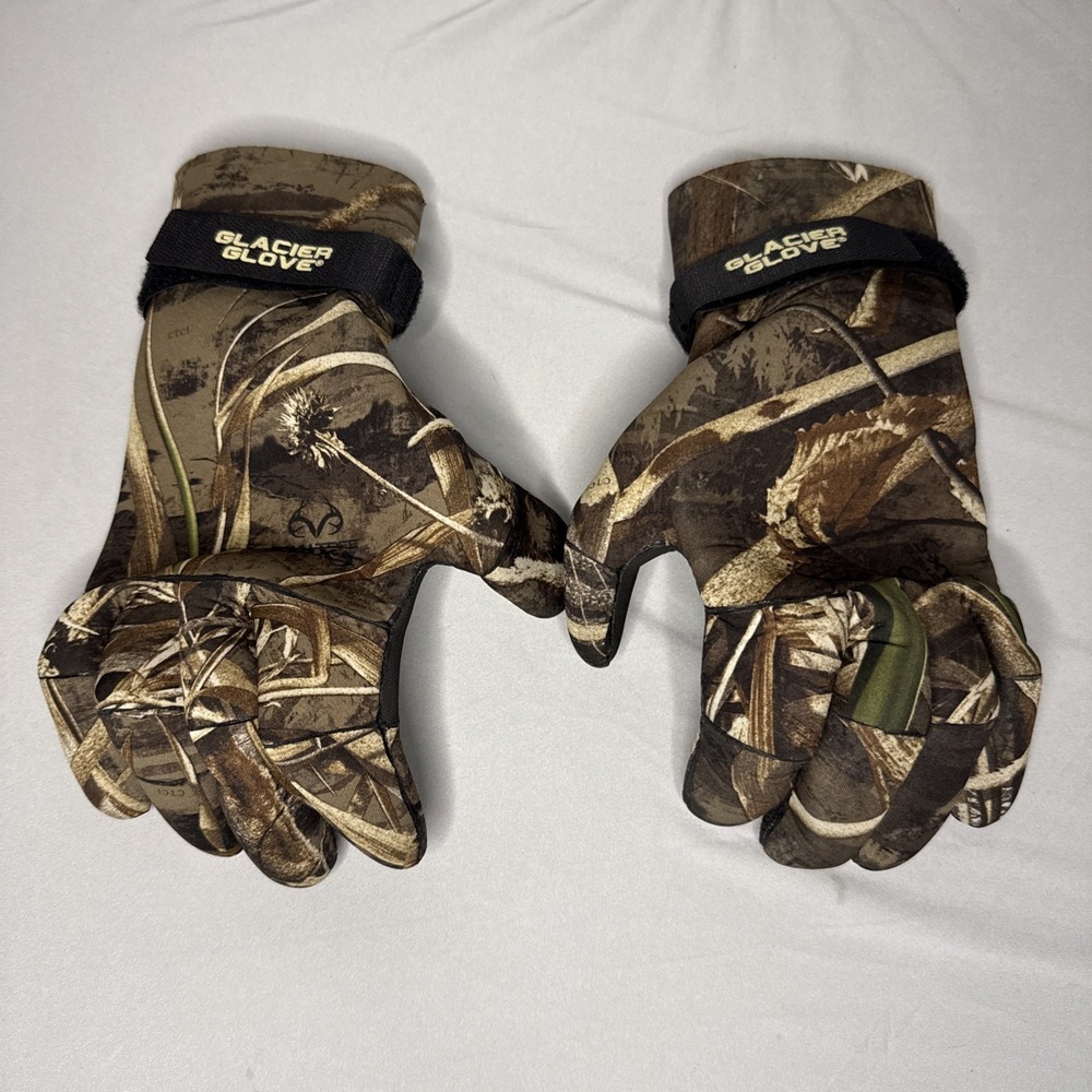 Glacier Glove Waterfowler Glove Hunting Realtree Camo Waterproof Large